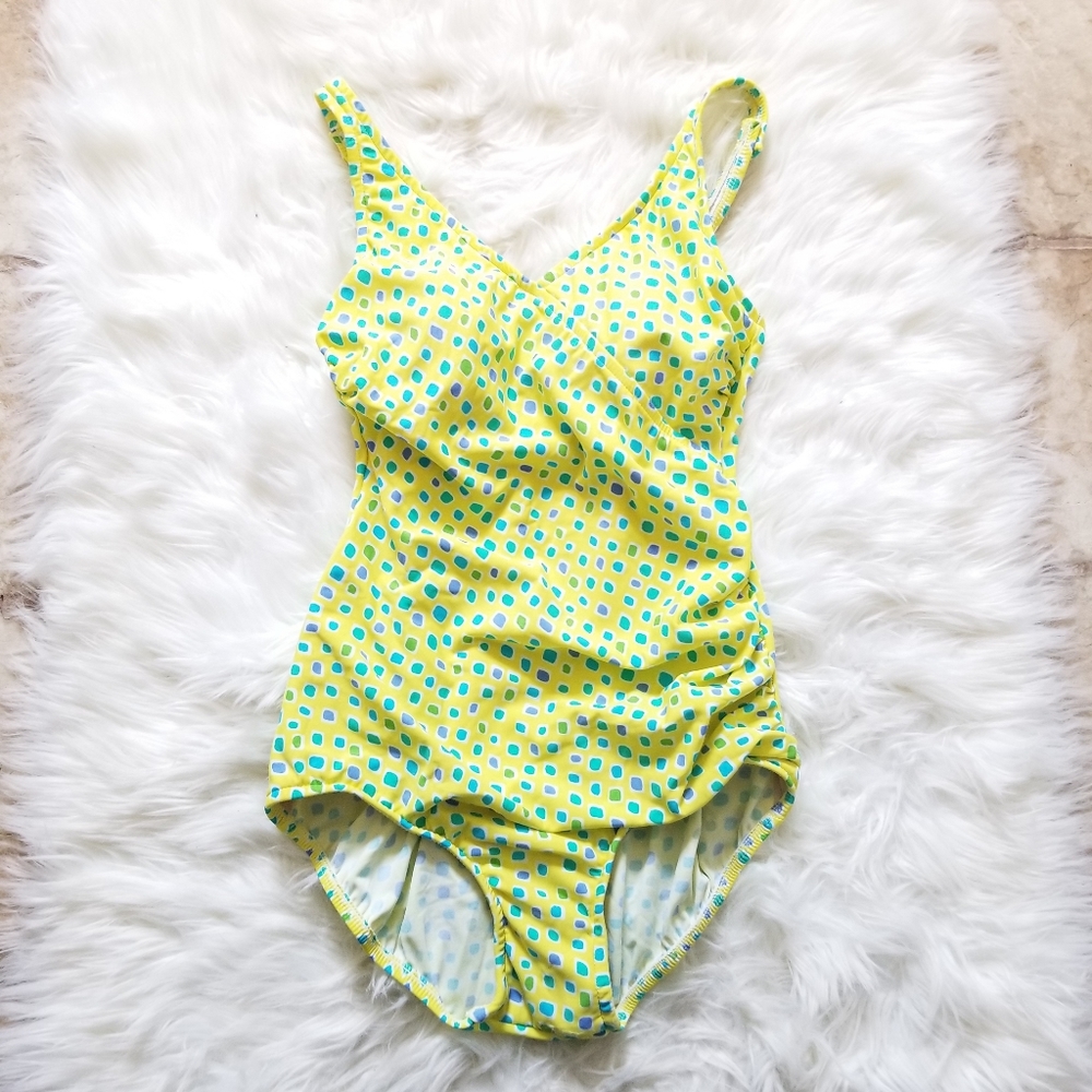 Sea Waves Vintage One Piece Swimsuit